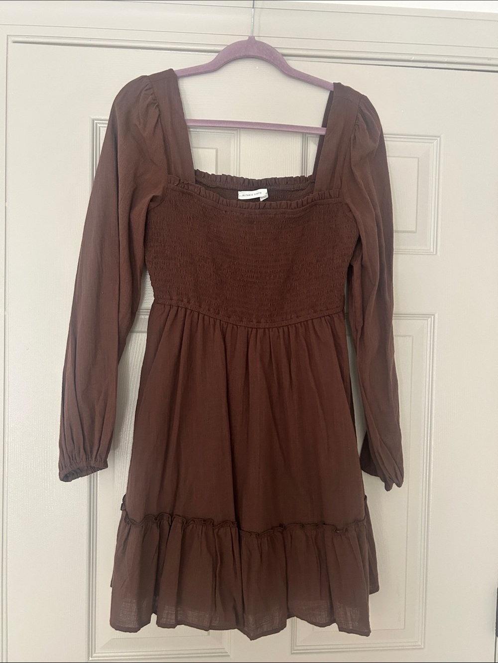 NWOT altar’d state Megan Babydoll long sleeve dress